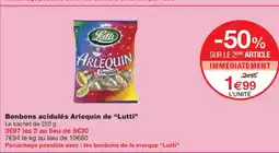 Monoprix LUTTI Bonbons acidulés Arlequin offre