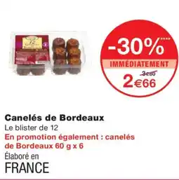 Monoprix Canelés de Bordeaux offre