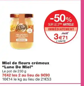 Monoprix LUNE DE MIEL Miel de fleurs crémeux offre