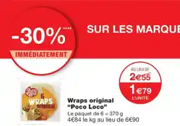 Monoprix POCO LOCO Wraps original offre