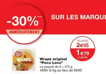 Monoprix POCO LOCO Wraps original offre
