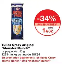 Monoprix MONSTER MUNCH Tuiles Crazy original offre