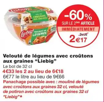 Monoprix LIEBIG Velouté de légumes avec croûtons aux graines offre