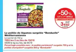 Monoprix BONDUELLE La poêlée de légumes surgelée Méditerranéenne offre
