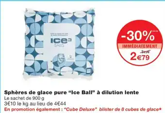 Monoprix ICE BALL Sphères de glace pure à dilution lente offre