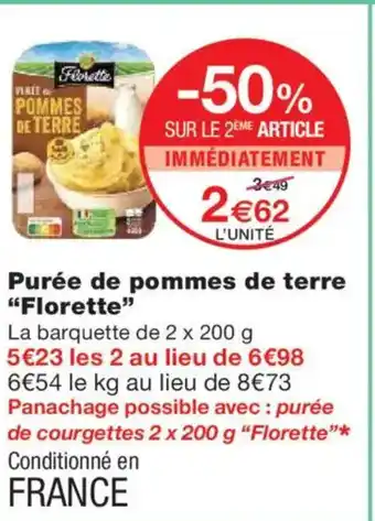 Monoprix FLORETTE Purée de pommes de terre offre