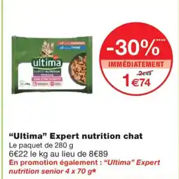 Monoprix ULTIMA Expert nutrition chat offre