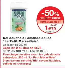 Monoprix LE PETIT MARSEILLAIS Gel douche à l'amande douce offre