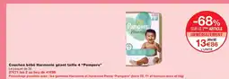 Monoprix PAMPERS Couches bébé Harmonie géant taille 4 offre