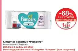 Monoprix PAMPERS Lingettes sesntive offre