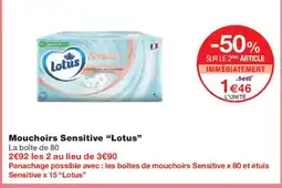 Monoprix LOTUS Mouchoirs Sensitive offre