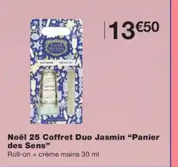 Monoprix Noël 25 Coffret Duo Jasmin Panier des Sens offre