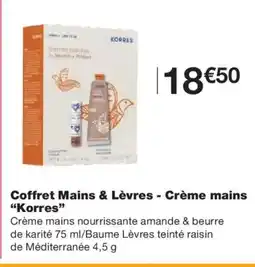 Monoprix KORRES Coffret Mains & Lèvres - Crème mains offre