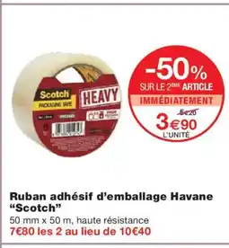 Monoprix SCOTCH Ruban adhésif d'emballage Havane offre
