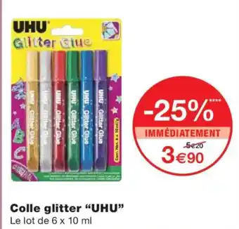 Monoprix UHU Colle glitter offre