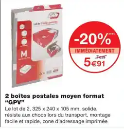 Monoprix GPV 2 boîtes postales moyen format offre
