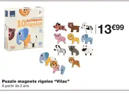 Monoprix Puzzle magnets rigolos Vilac offre