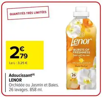 Carrefour ADOUCISSANT LENOR offre