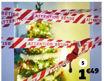 Gifi Ruban zone attention bêtise offre