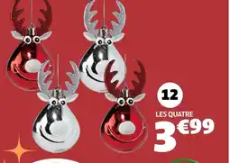 Gifi 4 boules renne offre