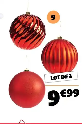 Gifi Coffret 3 boules xl offre