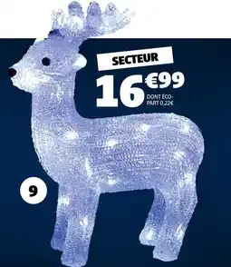 Gifi Renne acrylique 30 led offre