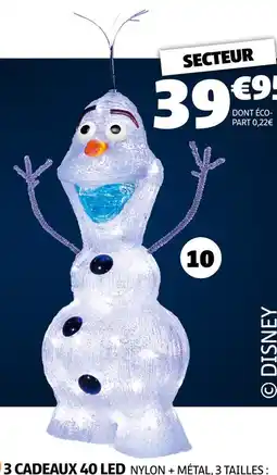 Gifi Disney olaf lumineux acrylique offre