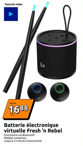Batterie électronique virtuelle fresh 'n rebel