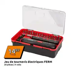 Action Jeu de tournevis électriques ferm offre