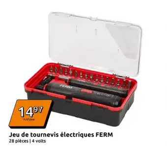 Action Jeu de tournevis électriques ferm offre