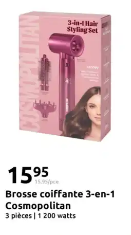 Action Brosse coiffante 3-en-1 cosmopolitan offre