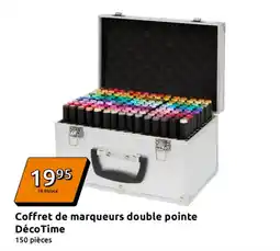 Action Coffret de marqueurs double pointe déco time offre