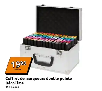 Action Coffret de marqueurs double pointe déco time offre