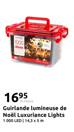 Action Guirlande lumineuse de noël luxuriance lights offre