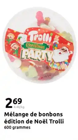 Action Mélange de bonbons édition de noël trolli offre