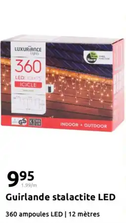 Action Guirlande stalactite led offre