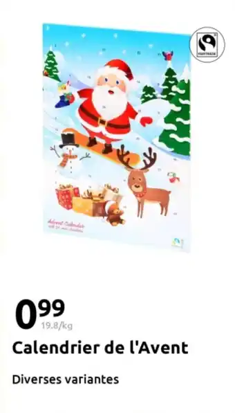 Action Calendrier de l'avent offre