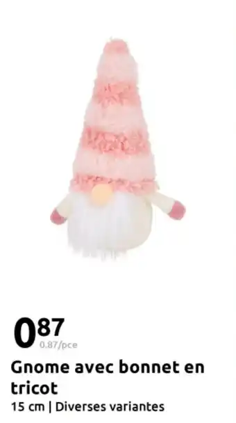 Action Gnome avec bonnet en tricot offre