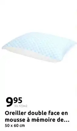 Action Oreiller double face en mousse à mémoire de offre