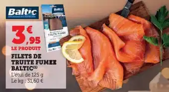 Filets de truite fumee baltic