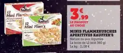 Super U Minis flammekueches aperitives kauffer's offre