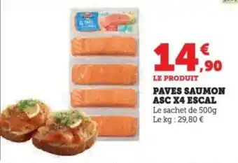 Super U Paves saumon asc x4 escal offre