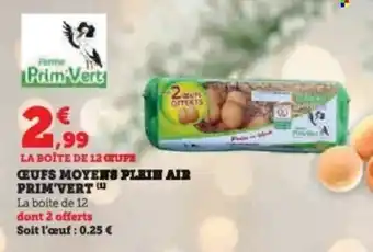 Super U Œufs moyens pleth air primävert offre