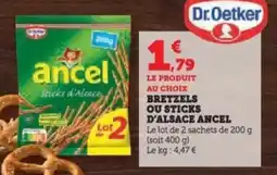 Super U Bretzels ou sticks d'alsace ancel offre