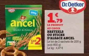Super U Bretzels ou sticks d'alsace ancel offre