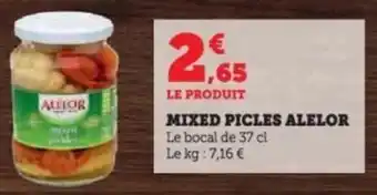 Super U Mixed picles alelor offre