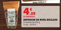 Super U Infusion de noel niclaus offre