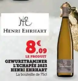 Super U Gewurztraminer l'echapée 2023 henri ehrhart offre