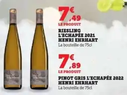 Super U Riesling l'echapée 2021 henri ehrhart offre