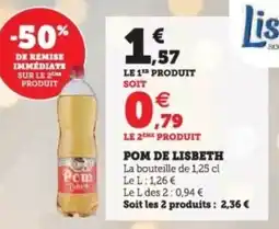 Super U Pom de lisbeth offre